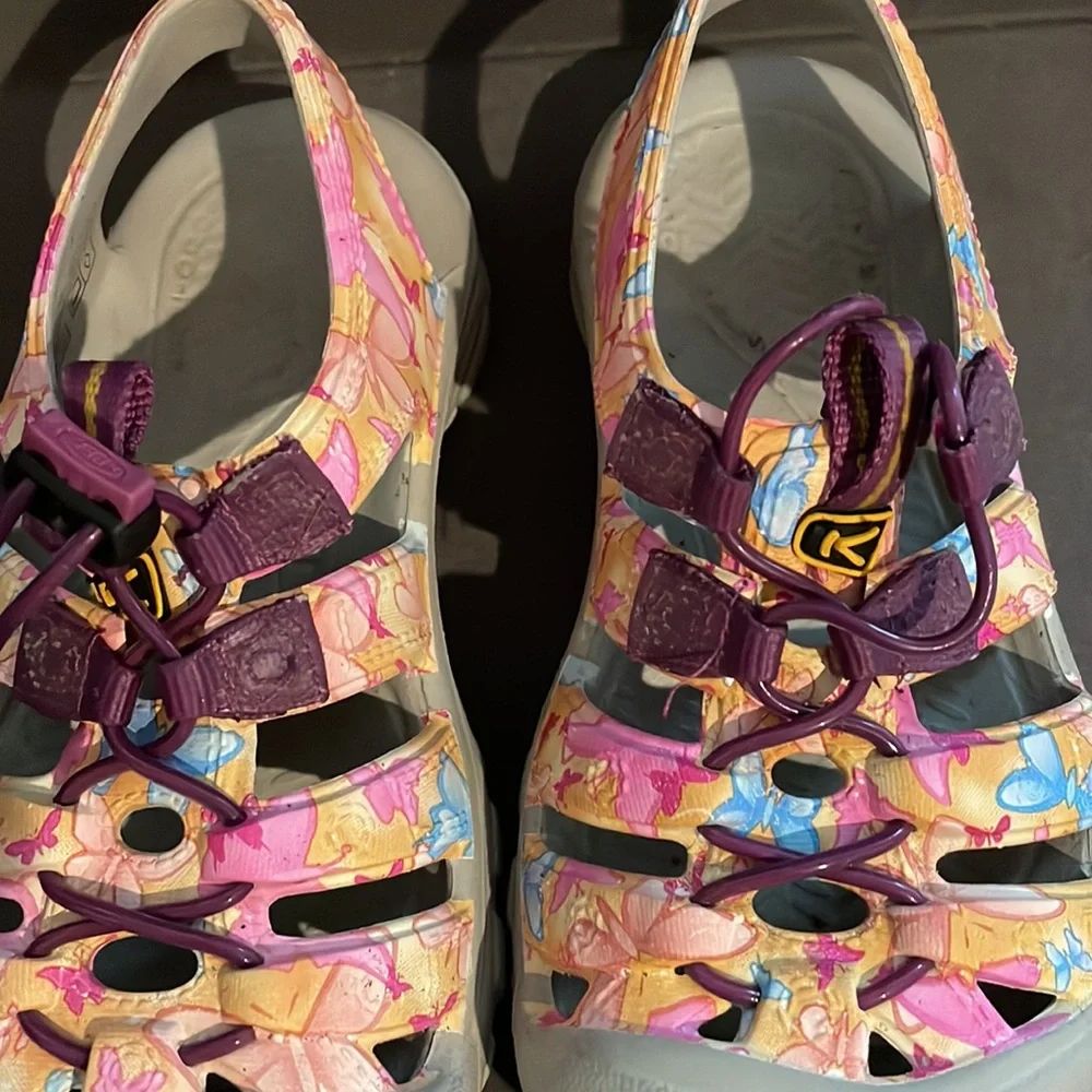 Keen Kids Floral Pink Purple Blue Sandals